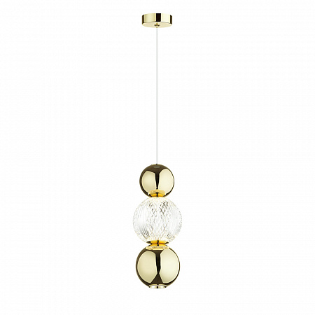 Светодиодный светильник 11 см, 7W, 4000K, Odeon Light CRYSTAL 5008/7LA, золото