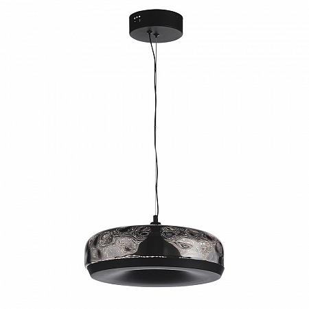 Светильник подвесной LED 1*42W 3000K SL6014.403.01 чёрный/дымчатый Ripple ST-Luce