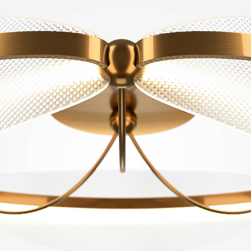 Потолочный светодиодный светильник 45W 3000K MOD281CL-L45BS3K латунь Breeze Modern Maytoni
