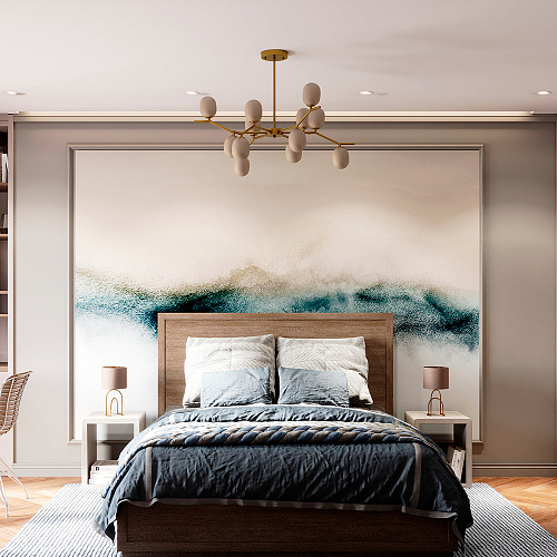 Подвесной светильник 90*30*47,5 см, 12*G9 Loft it Sakura 10212/12 Gold