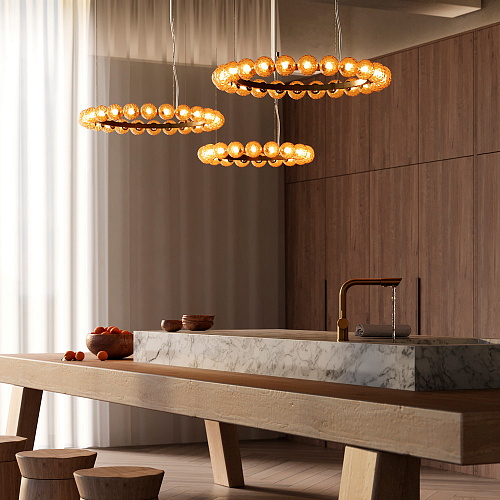 Подвесной светильник 42W 3000K MOD331PL-L42BS3K латунь Ambre Modern Maytoni