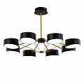 Светильник потолочный 81 см, 80W, 3000K-6000K EVOLUCE VALLE SLE6005-402-08 Черный, Золотистый