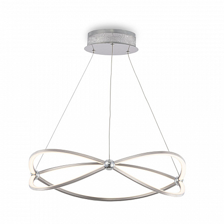 Подвесной светодиодный светильник Maytoni Weave MOD062PL-L45CH3K, 45W LED, 3000K, диаметр 60 см, никель