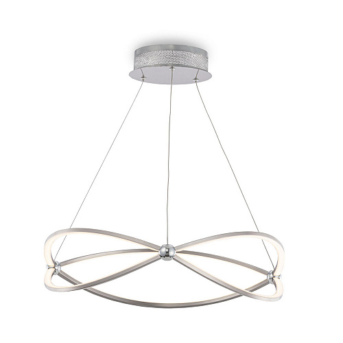 Подвесной светодиодный светильник Maytoni Weave MOD062PL-L45CH3K, 45W LED, 3000K, диаметр 60 см, никель