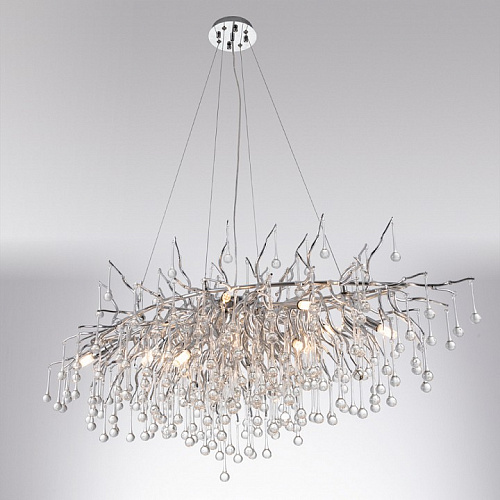 Светильник 120 см, Divinare Salice 3132/26 SP-13, серебро
