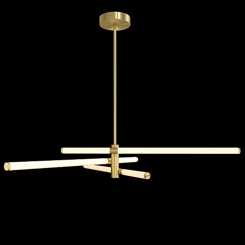 Люстра на штанге Maytoni LED Axis MOD106CL-L40G3K, 40W LED, 3000K, золото