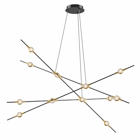 Подвесной светильник Odeon Light Costella 3906/48L, 48W LED, 4000K, золото-черный