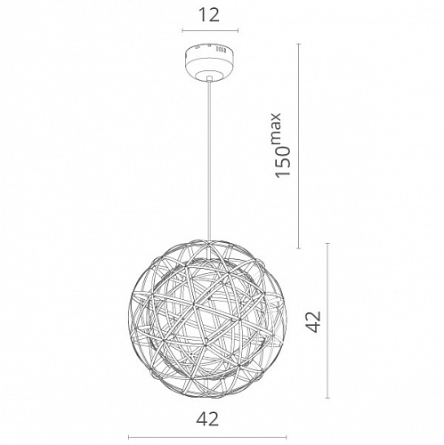 Подвесной светильник Divinare 1030/02 SP-42 LED 13W 42 см