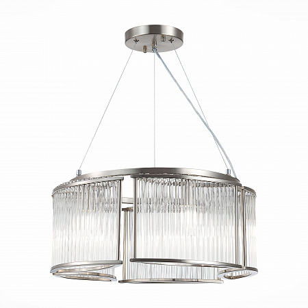 Подвесная люстра 5*E14 SL1627.103.05 хром/прозрачный Velletri ST Luce