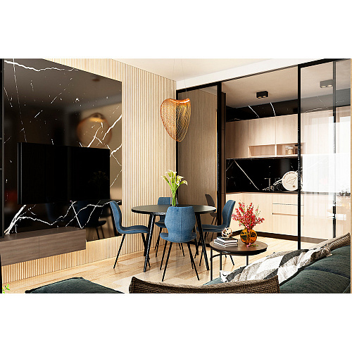 Светильник подвесной 60*200 см, LED 24W, 3000K, 8 м2 Wertmark Marta WE528.02.713, натуральный