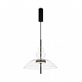 Подвесной светодиодный светильник 12W 3000К MOD185PL-L6B3K3 чёрный/прозрачный Bangkok Maytoni