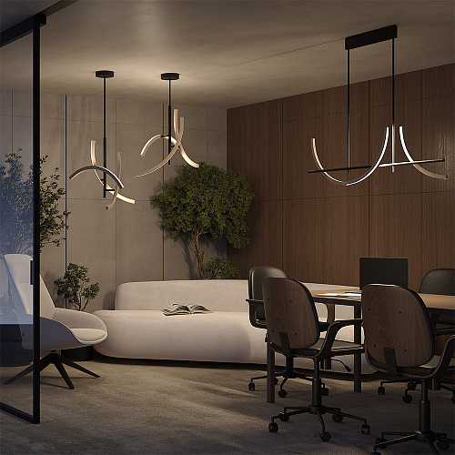 Подвесной светильник Maytoni Wabi LED 2700-4000К 21W MOD428PL-L27BK