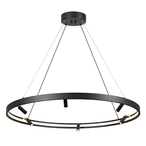 Светильник светодиодный диаметр 100 см, 66W LED, 3000-4000-6000K, Odeon Light HIGHTECH 4317/93L, черный