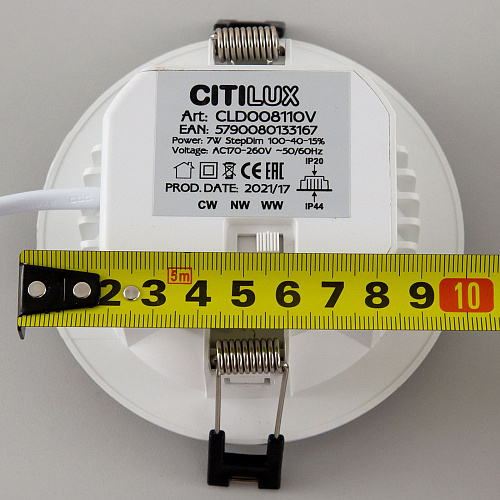 Светильник точечный светодиодный 7W 3000-5500K Citilux Акви CLD008110V