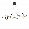 Светильник диммируемый, пульт ДУ 120*31*200 см, LED 175 W, 4000К Черный Novotech Over 359185 IP20