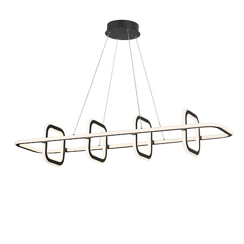 Светильник диммируемый, пульт ДУ 120*31*200 см, LED 175 W, 4000К Черный Novotech Over 359185 IP20