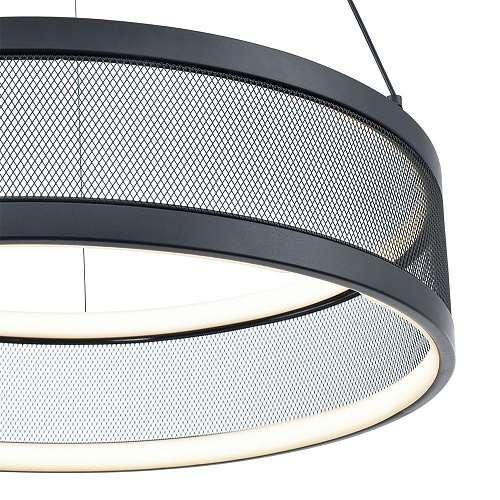 Светодиодная подвесная люстра 38W 3000-6000K 8103/38L черный Ledio Felisiti Lumion