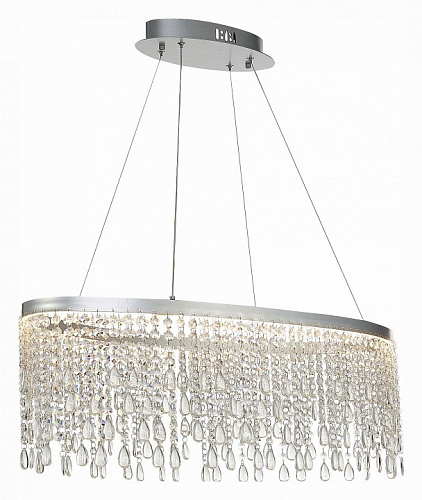 Люстра подвесная LED 37W 3000K/4000K/6000K SL6201.103.37 серебро Vega ST-Luce
