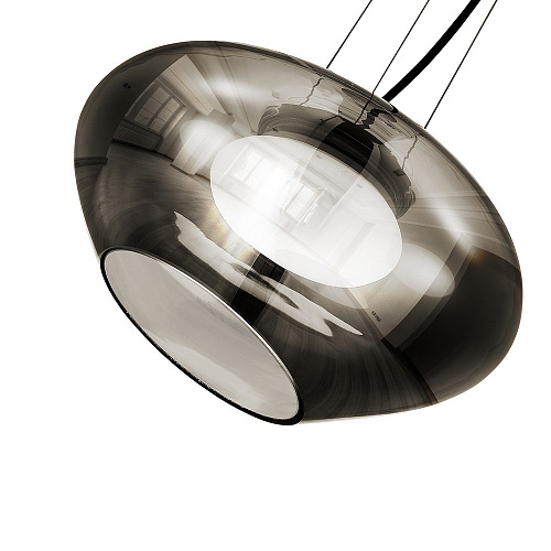 Светильник подвесной LED 10W 3000K SL6019.303.01 латунь/дымчатый Foray ST-Luce