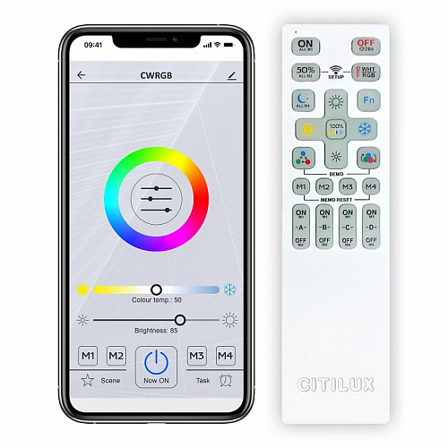 Светильник 52 см, 65W, 3000K-5500K Citilux Стратус Смарт CL732A520G белый