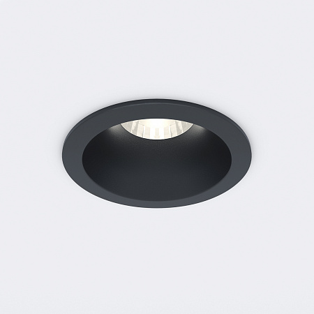 Встраиваемый светодиодный светильник Elektrostandard 7W 3000K BK черный 15266/LED