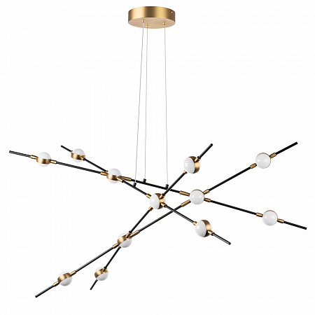 Люстра подвесная Lightstar Bergamo 745247, 60W LED, 4000K, черный