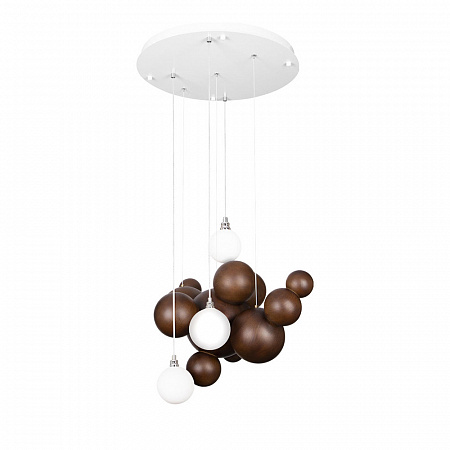 Светильник 50 см, 33W, 3000K, Loft It 10161 Dark wood, белый