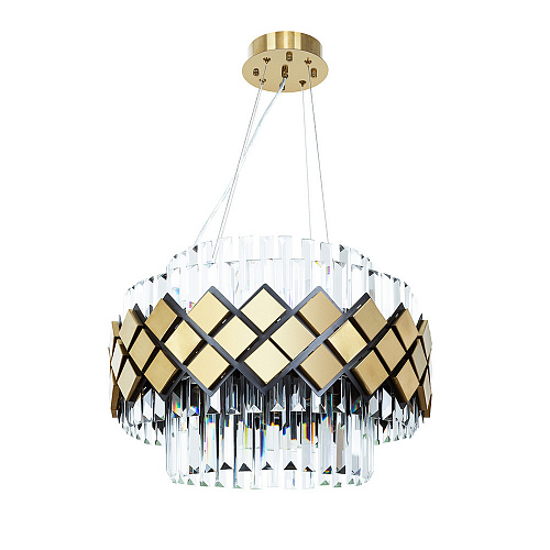Подвесная люстра 10*Е14 A1039SP-10BK золото Amelia Arte Lamp