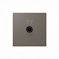 Jasmart FD Матовый тауп (soft touch) Розетка TV Φ9.5mm оконечная