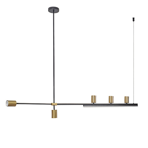 Светильник 120 см, Kink Light 07618-120,36, черный-латунь