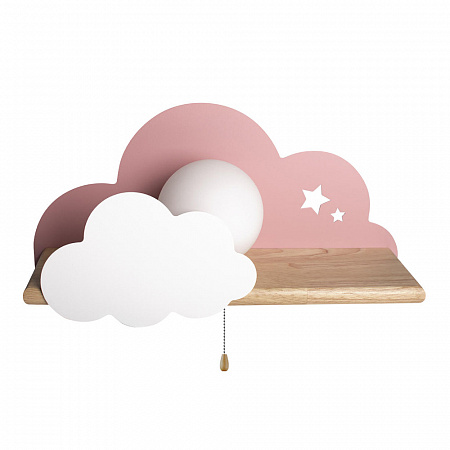 Настенный светильник с полкой Loft It Axel 10134 Pink