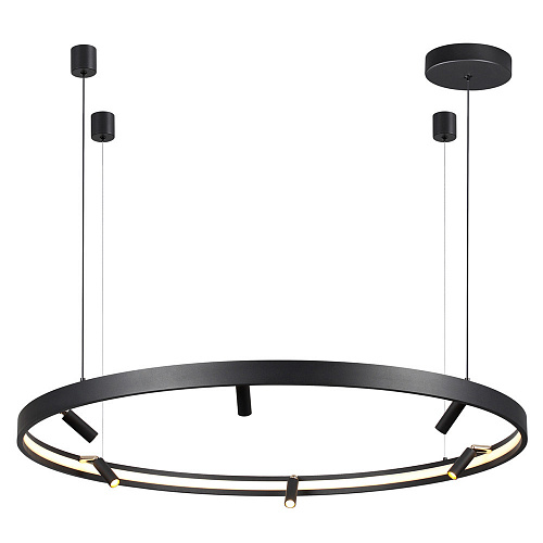 Светильник светодиодный диаметр 100 см, 66W LED, 3000-4000-6000K, Odeon Light HIGHTECH 4317/93L, черный