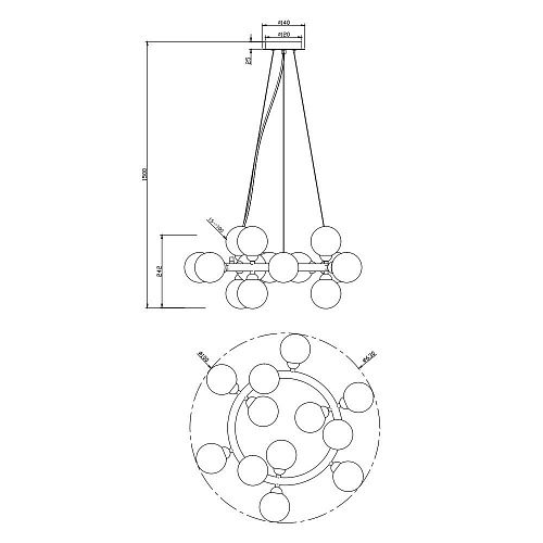 Люстра подвесная Stilfort Shardin 5W G9 2165/05/15P