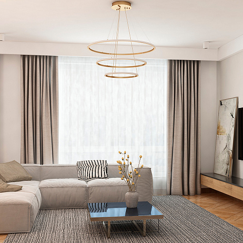 Светильник подвесной 80 см, 114W 4000K ST LUCE ST604 OUT ST604.243.114 Золотистый