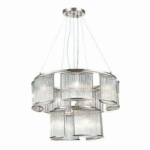 Подвесная люстра 11*E14 SL1627.103.11 хром/прозрачный Velletri ST Luce