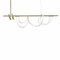 Люстра 150 см, 1*LED 47W 4000K медный Arte Lamp Klimt A2850SP-45PB