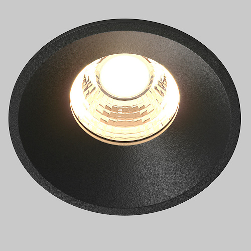 Встраиваемый светильник 7W 3000K 60° Maytoni Round DL058-7W3K-B