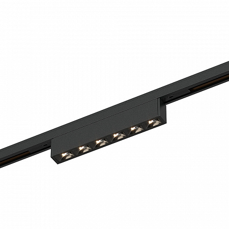 Магнитный трековый светильник Черный LED 1*5W 24V ST Luce Super5 ST666.446.05