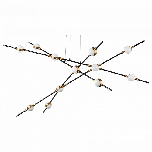 Люстра подвесная Lightstar Bergamo 745247, 60W LED, 4000K, черный