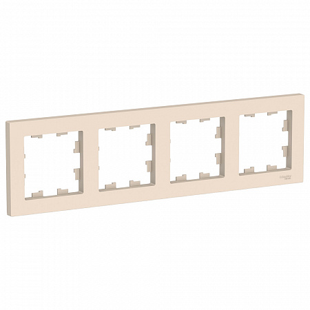 Рамка 4 поста бежевый AtlasDesign ATN000204