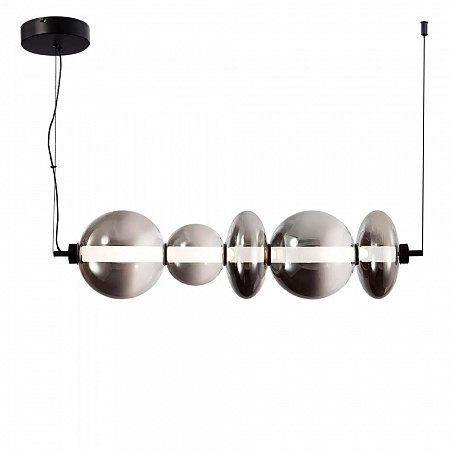 Светильник подвесной LED 40W 3000K SL6119.413.40 чёрный/дымчатый Perlina ST-Luce