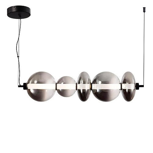 Светильник подвесной LED 40W 3000K SL6119.413.40 чёрный/дымчатый Perlina ST-Luce