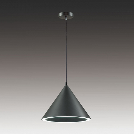 Подвесной светодиодный светильник Lumion Lenny 3724/24L Черный, диаметр 32 см