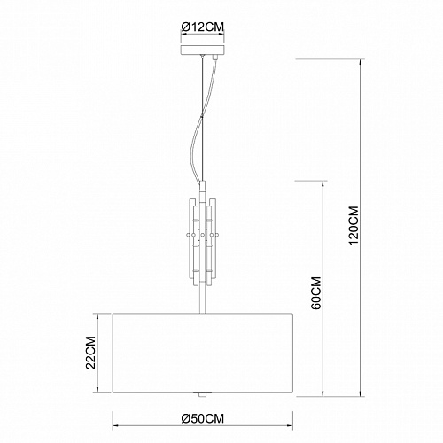 Подвесная люстра 5*Е27 A4097SP-5CC хром Taygeta Arte Lamp