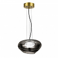 Светильник подвесной LED 10W 3000K SL6019.303.01 латунь/дымчатый Foray ST-Luce