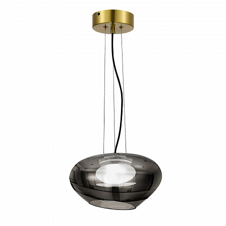 Светильник подвесной LED 10W 3000K SL6019.303.01 латунь/дымчатый Foray ST-Luce