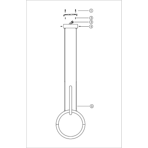 Светильник 30 см, 18W, 3000K, Maytoni MOD165PL-L18G3K, золото