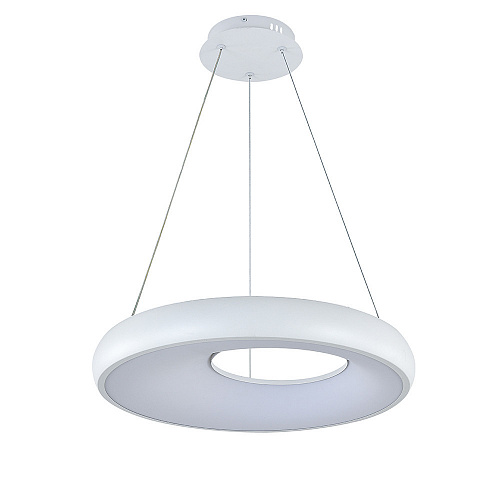 Подвесной светильник 50*5*80 см, LED, 37W, 3000К-6000K, Indigo CRATERE V000153L белый, 14016/1P White