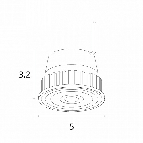 Светодиодный модуль 7W 3000К для точечных светильников A22070-3K белый Ore Arte Lamp