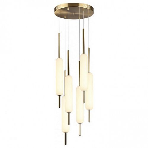 Светильник подвесной Odeon Light Reeds 4794/72L, 72W LED, 4000K, диаметр 40 см, бронза